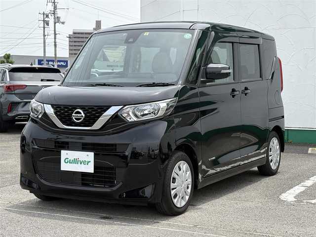 日産 ルークス X 徳島県 2023(令5)年 1.8万km ブラック 純正ディスプレイオーディオ/バック・全方位カメラ/インテリジェントルームミラー/ETC/コーナーセンサー/片側パワースライド/ハンズフリードア/スマートキー/エマージェンシーブレーキ/プッシュスタート/LEDオートライト/アイドリングストップ/Bluetooth接続/エコモード/純正ドアバイザー/純正フロアマット