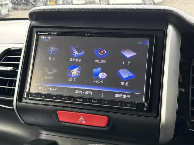ホンダ Ｎ ＢＯＸ カスタムG SSブラックスタイル 大分県 2017(平29)年 9万km ブリティッシュグリーンP ・社外ナビ(CD.DVD.SD.BT)/・バックカメラ/・フルセグテレビ/・両側パワースライドドア/・ETC/・シートヒーター/・ステアリングリモコン/・スマートキー/・スペアキー