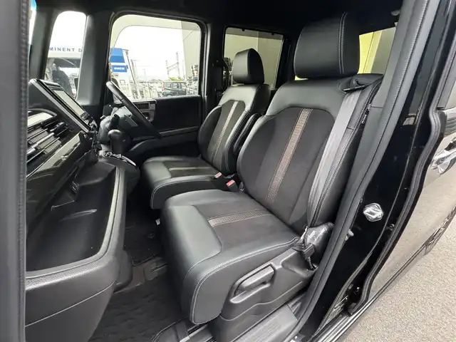 ホンダ Ｎ ＢＯＸ カスタム G EX ターボ ホンダセンシング 滋賀県 2018(平30)年 6.2万km クリスタルブラックパール 禁煙車/純正ナビ/（CD/DVD/フルセグTV/BT/SD/AppleCarplay/FM/AM）/ホンダセンシング/・衝突軽減ブレーキ（CMBS）/・誤発進抑制機能（前方・後方）/・歩行者事故低減ステアリング/・先行車発進お知らせ機能/・標識認識機能/・路外逸脱抑制機能（RDM）/・車線維持支援システム（LKAS）/・アダプティブクルーズコントロール（ACC）/・オートハイビーム/バックカメラ/ビルトインETC/両側パワースライドドア/革巻きステアリング/ステアリングスイッチ/ハーフレザーシート/アイドリングストップ/エンジンスターター/ドアバイザー/純正フロアマット/純正15インチAW