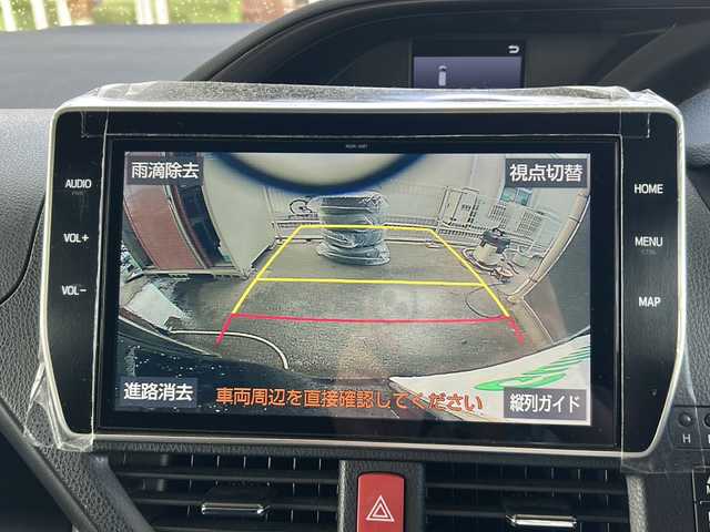 トヨタ エスクァイア ハイブリッド Gi プレミアムパッケージ 鳥取県 2020(令2)年 6万km ブラック ワンオーナー/７人乗り/ハーフレザーシート/ウッドコンビハンドル/両側パワースライド/純正８インチワイドナビ/フリップダウンモニター/フルセグ・Bluetooth/バックカメラ/前後ドライブレコーダー/プリクラッシュセーフティ/クリアランスソナー/レーンデパーチャー/オートハイビーム/クルーズコントロール/前席シートヒーター/ハンドルヒーター/LEDイルミネーション/nano-eエアコン/リアオートエアコン/センターコンソール/ハイマウントスピーカー/LEDヘッドライト/LEDフォグライト/オートリトラクトミラー/社外17インチAW(ワーク製）/社外ダブルホーン/ETCユニット/保証書・取説