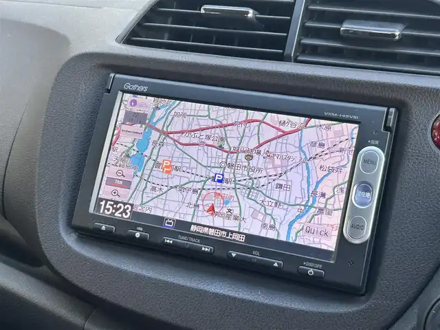 ホンダ フィット シャトル ハイブリッド スマートセレ 静岡県 2013(平25)年 12.4万km プレミアムディープロッソパール ディーラー純正ナビ/BT/ワンセグTV /CD/DVD/USB/ETC/クルコン/純正フロアマット/AW/バックカメラ/前後ドラレコ/シートヒーターD＋N/ハーフレザーシート/パドルシフト