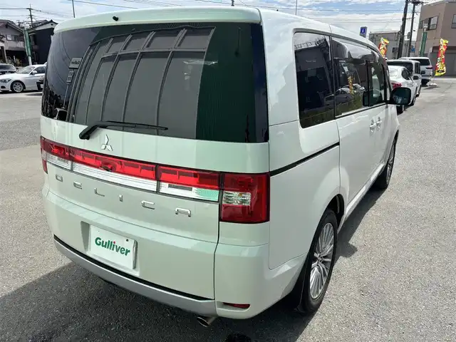 三菱 デリカＤ：５ G－Power package 福岡県 2013(平25)年 3.2万km ウォームホワイトパール スマートキー/Bluetoothオーディオ/バックカメラ/ETC/後席モニター（ALPINE）/純正フロアマット/純正アルミホイール/両側パワースライドドア/LEDヘッドライト