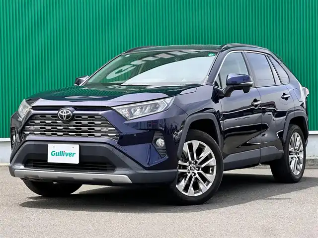 トヨタ ＲＡＶ４ G Zパッケージ 宮城県 2019(令1)年 5万km ダークブルーマイカ ４WD/純正9型ナビ（地図SD未確認）/バックカメラ バックモニター/フルセグTV / Bluetooth /DVD/トヨタセーフティセンス/　・プリクラッシュセーフティ/　・レーンディパーチャーアラート/　・アダプティブハイビームシステム/　・レーダークルーズコントロール/　・オートマチックハイビーム/デジタルインナーミラー/ブラインドスポットモニター/パワーシート /　シートメモリ/シートヒーター/ステアリングヒーター/オートエアコン/ステアリングスイッチ/パワーバックドア/ビルトインETC/オートLEDライト/純正19インチアルミホイール/プッシュスタート/スマートキー