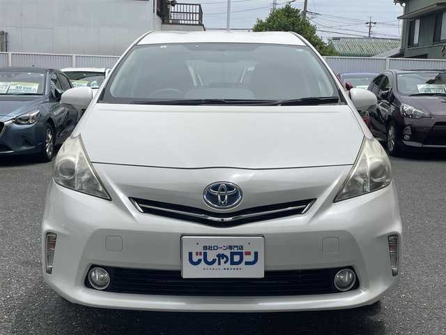トヨタ プリウス α S Lセレクション 愛知県 2013(平25)年 10万km ホワイトパールクリスタルシャイン (株)IDOMが運営する【じしゃロン豊川店】の自社ローン専用車両になります。こちらは現金またはオートローンご利用時の価格です。自社ローンご希望の方は別途その旨お申付け下さい/ 社外メモリナビ/　◯ CD再生機能/　◯ DVD再生機能/　◯ フルセグ対応TV/　◯ BT対応/ バックカメラ/ ETC/ ステアリングスイッチ/ プッシュスタート/ オートライト/ ドアバイザー/ ウインカーミラー/ 純正フロアマット