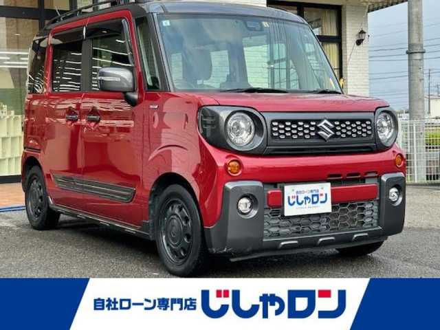 スズキ スペーシア ギア HYBRID XZターボ 高知県 2019(令1)年 9.7万km フェニックスレッドパール/ガンメタリック2トーンルーフ (株)IDOMが運営する【じしゃロン高知店】の自社ローン専用車両になります。こちらは現金またはオートローンご利用時の価格です。自社ローンご希望の方は別途その旨お申付け下さい