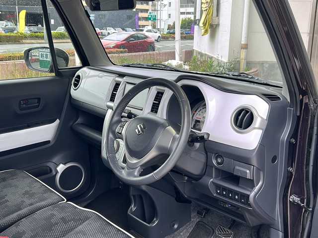 スズキ ハスラー X 静岡県 2018(平30)年 5.5万km ムーンライトバイオレットパールメタリック/ホワイト2トーンルーフ 社外ナビ/・Bluetooth/・フルセグTV/・SD/・DVD/主要装備/・自動ブレーキ/・レーンキープアシスト/・プッシュスタート/・ETC/・シートヒーター/・アイドリングストップ/・キセノンヘッドライト/・純正フロアマット