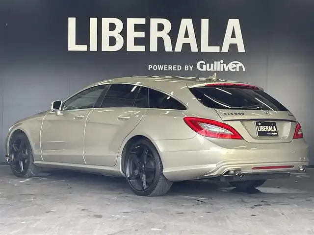 メルセデス・ベンツ ＣＬＳ５５０ SB 4マチック ブルーエフィ 群馬県 2012(平24)年 8.3万km パールベージュ AMGスポーツパッケージ/Harman/kardon/レーダーセーフティパッケージ/純正HDDナビ/バックカメラ/フルセグTV/全席シートヒーター/パワーシート/4WD/コーナーセンサー/19インチAW