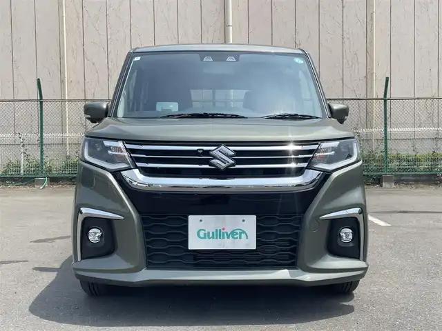 スズキ ソリオ HV MZ 東京都 2024(令6)年 0.1万km タフカーキパールメタリック 純正ナビ/全方位モニター/デュアルカメラブレーキサポート/車線逸脱警報機能/パーキングソナー/シートヒーター/アダプティブクルーズコントロール/両側電動ドア/横滑り防止措置/アイドリングストップ