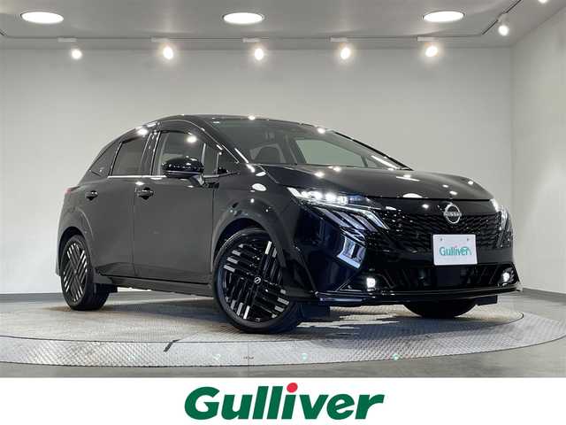 日産 オーラ G レザーエディション 愛知県 2024(令6)年 0.3万km 黒 純正９インチナビ/アラウンドビューモニター/衝突軽減ブレーキ/車線逸脱警報/ブラインドスポットモニタリング/クリアランスソナー/レザーシート【本革】/パワーシート/デジタルインナーミラー/ドライブレコーダー/ビルトインＥＴＣ/ＬＥＤヘッドライト/ISOFIX/純正フロアマット/純正17インチアルミホイール