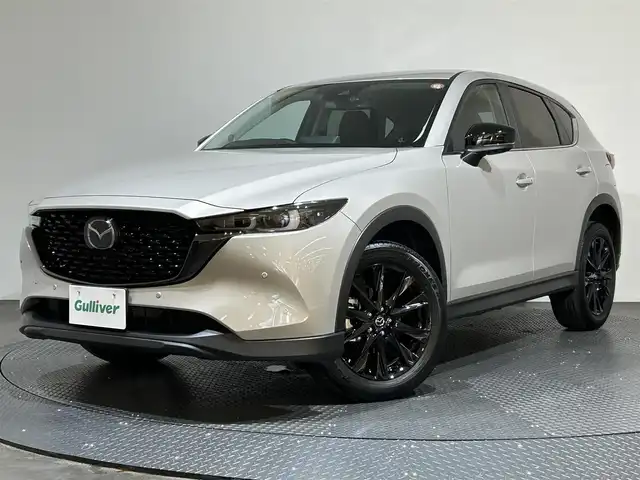 マツダ ＣＸ－５ 20S ブラックトーンED 愛媛県 2024(令6)年 0.6万km プラチナクォーツメタリック 純正10.25インチナビ/(Bluetooth/フルセグ)/全周囲カメラ/アダプティブクルーズコントロール/前後ドライブレコーダー/ステアリングヒーター/シートヒーター/衝突被害軽減ブレーキ/コーナーセンサー/レーンキープアシスト/電動リアゲート/ワイヤレス充電/ヘッドアップディスプレイ/ETC/パワーシート/シートメモリー/オートホールド/パドルシフト/スペアキー/保証書/取扱説明書
