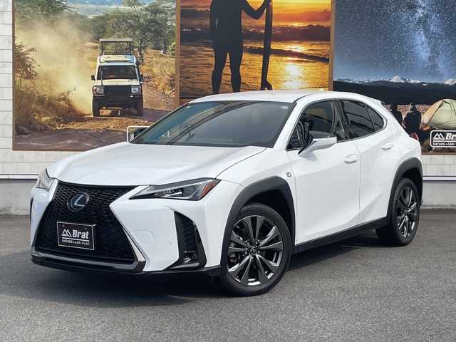 レクサス ＵＸ 200 Fスポーツ 愛知県 2019(平31)年 3.8万km ホワイトノーヴァガラスフレーク 純正メーカーナビ（CD/DVD/フルセグTV/Bluetooth）/パワーバックドア/ステアリングヒーター/前席シートヒーター/前席パワーシート/バックカメラ/前後ドライブレコーダー/レザーシート/革巻きステアリング/ステアリングリモコン/LEDヘッドライト/フォグランプ/オートマチックハイビームハイビーム/ETC2.0/純正18インチアルミホイール/純正フロアマット