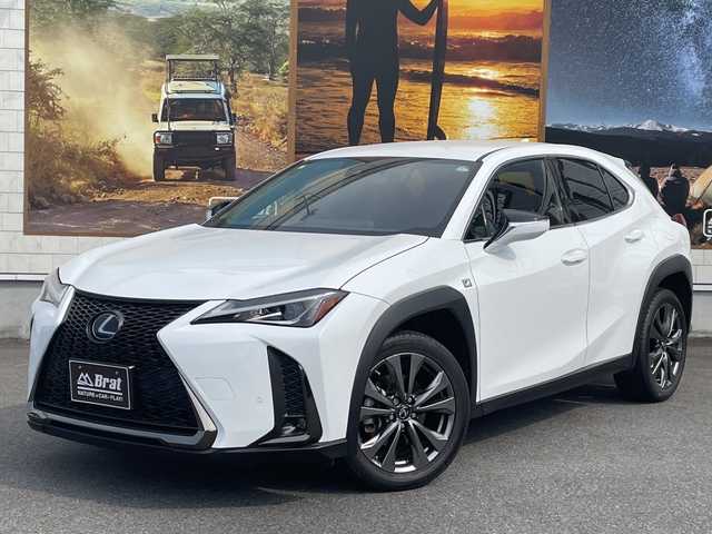レクサス ＵＸ 200 Fスポーツ 愛知県 2019(平31)年 3.8万km ホワイトノーヴァガラスフレーク 純正メーカーナビ（CD/DVD/フルセグTV/Bluetooth）/パワーバックドア/ステアリングヒーター/前席シートヒーター/前席パワーシート/バックカメラ/前後ドライブレコーダー/レザーシート/革巻きステアリング/ステアリングリモコン/LEDヘッドライト/フォグランプ/オートマチックハイビームハイビーム/ETC2.0/純正18インチアルミホイール/純正フロアマット