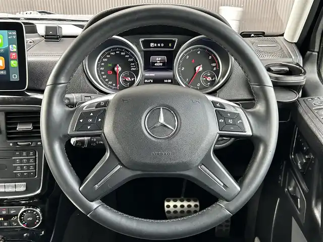 メルセデス・ベンツ ゲレンデヴァーゲン Ｇ３５０ｄ 長野県 2018(平30)年 4.4万km イリジウムシルバー ラグジュアリーパッケージ/ｈａｒｍａｎ/ｋａｒｄｏｎサウンド/純正OP２０AW/黒革シート/メモリ付きパワーシート/全席シートヒーター/ACC/BSM/LKA/バックカメラ/ドライブレコーダー/純正HDDナビ（AM/FA/BT/TV/CD/CarPlay/androidauto）/プロテクションフィルム/衝突軽減ブレーキシステム/ETC