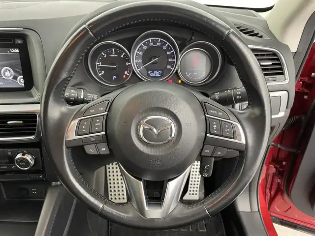 マツダ ＣＸ－５ XD Lパッケージ 富山県 2015(平27)年 5.4万km ソウルレッドプレミアムメタリック BOSEサウンド/純正ナビ（AM/FM/DVD/BT/USB/ワンセグ）/バックカメラ/ETC/レザーシート/D/N席パワーシート/D席メモリシート/シートヒーター/ブラインドスポットモニター/衝突被害軽減システム/レーダークルーズコントロール/レーンキープアシスト/コーナーセンサー/横滑り防止装置/アイドリングストップ/社外アルミホイール/純正アルミホイール付夏タイヤ有/純正フロアマット/オートLEDライト/フォグライト/電子パーキング/革巻きステアリング/ステアリングスイッチ/スマートキー