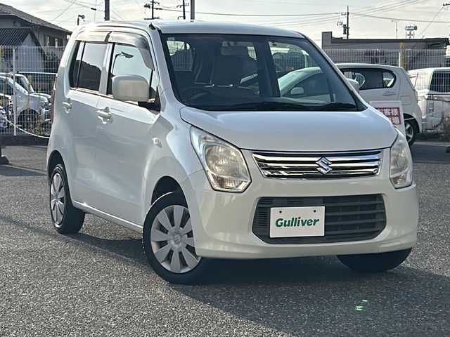 スズキ ワゴンＲ FX 愛知県 2013(平25)年 5.9万km パールホワイト 純正オーディオ/（AUX.CD.FM.AM）/純正フロアマット/アイドリングストップ/ドアバイザー/リモコンキー/取扱説明書