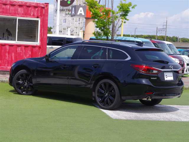 マツダ マツダ６ワゴン 25T Sパッケージ 千葉県 2021(令3)年 5万km ジェットブラックマイカ スマートシティブレーキサポート/レーンキープ・アシスト・システム/ブラインドスポットモニタリング/アクティブ・ドライビング・ディスプレイ/ブラックレザーシート/前席パワーシート/エアシート/シートヒーター/純正SDナビ/地デジTV/【DVD/CD再生機能　Bluetooth接続】/360°ビュー・モニター/BOSEサウンド/ドライブレコーダー（前後撮影）/革巻きステアリング/ステアリングスイッチ/パドルシフト/ETC（2.0）/LEDヘッドライト/ウインカーミラー/コーナーセンサー/純正19インチアルミホイル/サイド/カーテンエアバッグ/アドバンストキーレスエントリー