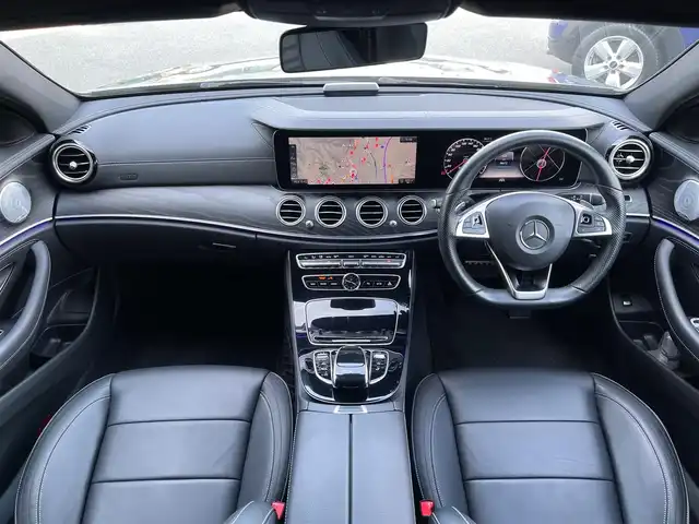 メルセデス・ベンツ Ｅ２２０ｄ SW AVG スポーツ 本革 山梨県 2018(平30)年 3.9万km セレナイトグレー 純正HDDナビ/　（Bluetooth/フルセグTV/USB）/Burmester/レーダーセーフティパッケージ/ACC/LKA/BSM/黒革/全席シートヒーター/360°カメラ/パークトロニック/電動テールゲート/ドラレコ/純正19インチAW/ ETC