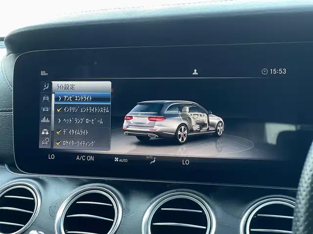 メルセデス・ベンツ Ｅ２２０ｄ SW AVG スポーツ 本革 山梨県 2018(平30)年 3.9万km セレナイトグレー 純正HDDナビ/　（Bluetooth/フルセグTV/USB）/Burmester/レーダーセーフティパッケージ/ACC/LKA/BSM/黒革/全席シートヒーター/360°カメラ/パークトロニック/電動テールゲート/ドラレコ/純正19インチAW/ ETC