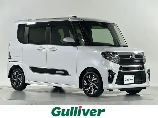 ダイハツ タント カスタム X スタイルセレクション 佐賀県 2022(令4)年 0.6万km シャイニングホワイトパール 純正7インチナビ【NMZN-W72D】/【フルセグTV.CD.DVD.Bluetooth】/バックカメラ/衝突被害軽減システム/クリアランスソナー/オートマチックハイビーム/オートライト/前方ドライブレコーダー/センターピラーレス/両側パワースライドドア/ETC/運転席・助手席シートヒーター/ハーフレザーシート/ＬＥＤヘッドライト/後席サンシェード/ＩＳＯＦＩＸ対応シート/シートバックテーブル/フォグライト/純正フロアマット/純正18インチアルミホイール