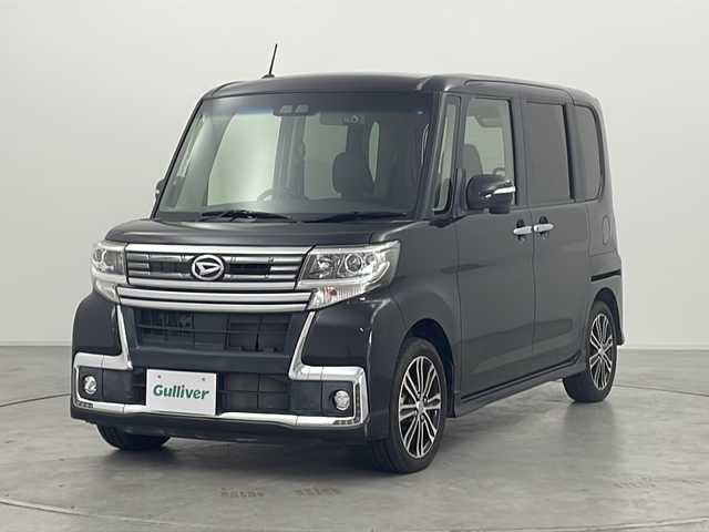 ダイハツ タント カスタム RS トップED SA Ⅲ 群馬県 2017(平29)年 2.5万km ブラックマイカメタリック ナビ　バックカメラ　ワンセグＴＶ　ＥＴＣ　両側電動スライドドア　衝突被害軽減ブレーキ　クリアランスソナー　スマートキー　ＬＥＤヘッドライト・フォグ　オートライト　ドラレコ　純正アルミホイール　禁煙
