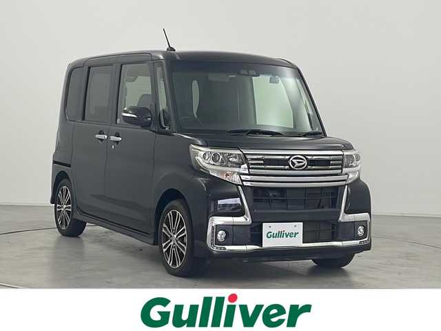 ダイハツ タント カスタム RS トップED SA Ⅲ 群馬県 2017(平29)年 2.5万km ブラックマイカメタリック ナビ　バックカメラ　ワンセグＴＶ　ＥＴＣ　両側電動スライドドア　衝突被害軽減ブレーキ　クリアランスソナー　スマートキー　ＬＥＤヘッドライト・フォグ　オートライト　ドラレコ　純正アルミホイール　禁煙