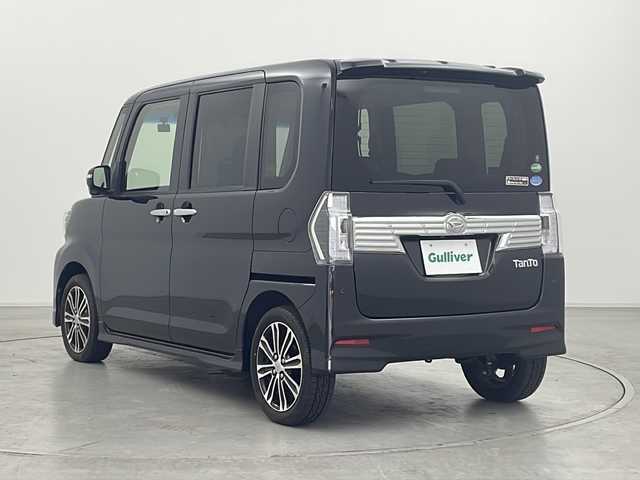 ダイハツ タント カスタム RS トップED SA Ⅲ 群馬県 2017(平29)年 2.5万km ブラックマイカメタリック ナビ　バックカメラ　ワンセグＴＶ　ＥＴＣ　両側電動スライドドア　衝突被害軽減ブレーキ　クリアランスソナー　スマートキー　ＬＥＤヘッドライト・フォグ　オートライト　ドラレコ　純正アルミホイール　禁煙