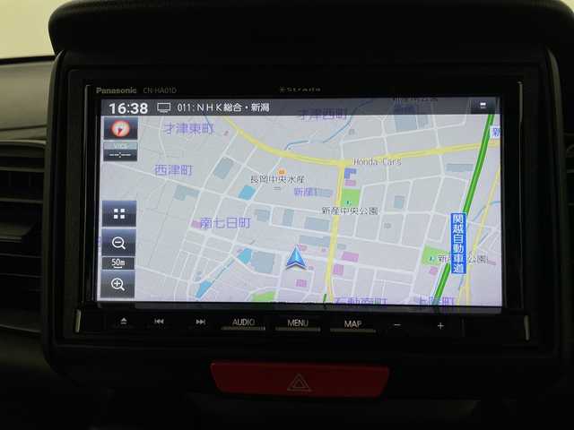 ホンダ Ｎ ＢＯＸ G 新潟県 2016(平28)年 4.5万km スマートブラック 禁煙車/社外メモリナビ/フルセグ/CN-HA01D/　CD/DVD/Bluetooth/スマートキー×２/オートエアコン/ドライブレコーダー/横滑り防止装置/ヘッドライトレベライザー/電動格納式ミラー/ドアバイザー/フロアマット