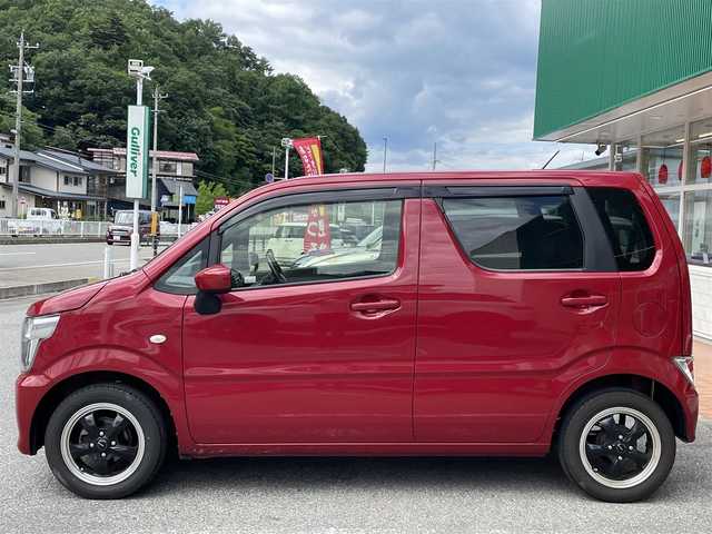 スズキ ワゴンＲ FA 岐阜県 2021(令3)年 2.7万km フェニックスレッドパール CDプレーヤー/(AM.FM.AUX)/コーナーセンサー/衝突軽減ブレーキ/レーンキープアシスト/純正フロアマット/積み込みサマータイヤ4本/ETC/スペアキー/取扱説明書