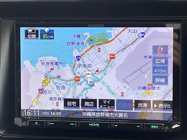 トヨタ エスクァイア Gi 沖縄県 2018(平30)年 4.6万km ブラッキッシュアゲハガラスフレーク ワンオーナー/８インチナビ/フルセグＴＶ/フリップダウンモニター/オーディオ（ＤＶＤ、ＣＤ、Ｂｌｕｅｔｏｏｔｈ）/バックカメラ/両側パワースライドドア/ビルトインＥＴＣ/ＬＥＤヘッドライト/フォグライト/スマートキー/リアスポイラー