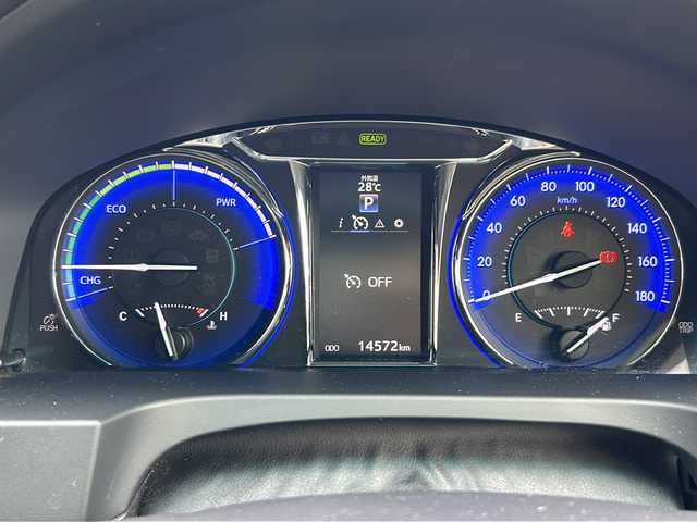 トヨタ カムリ ハイブリット Gパッケージ 岐阜県 2014(平26)年 1.5万km ホワイトパールクリスタルシャイン ワンオーナー/純正ナビ/AM/FM/DISC/SDREC/SD/フルセグテレビ/Bluetooth/USB/VTR/純正マット/純正ドアバイザー/トヨタセーフティー/プッシュスタート/スマートキー/バックカメラ/オートエアコン/オートライト/ビルトインETC/クルーズコントロール/横滑り防止装置/ECOモード/EVモード/電動格納ミラー
