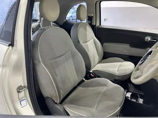 フィアット ５００ 1．2 8V ラウンジ 岐阜県 2008(平20)年 6.3万km ベージュ ガラスルーフ　/純正ホイール　/ETC　/ユピテル製ナビドラレコ機能付きTV　/純正オーディオ（CD・DVD・ラジオ）　/純正フロアマット　/リアフォグランプ　/パワーウィンドウ　/リモコンキー　/取扱説明書　/保証書　/ナビ取扱説明書