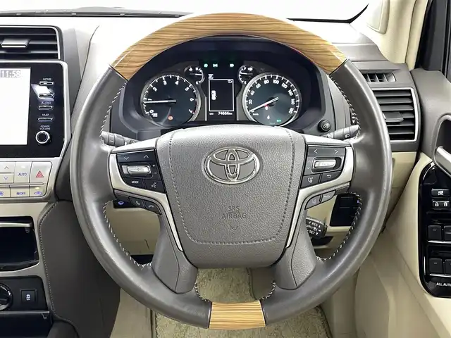 トヨタ ランドクルーザー プラド TX Lパッケージ 福井県 2021(令3)年 7.5万km ブラック ４WD/サンルーフ/ルーフレール/純正ナビ/【AM/FM/CD/Bluetooth/フルセグTV】/全方位カメラ/ビルトインETC２．０/プッシュスタート/スマートキー/スペアキー/オートライト/LEDヘッドライド/パワーシート（運転席/助手席）/シートヒーター（運転席/助手席）/ベンチレーション/クルーズコントロール/ドライブレコーダー