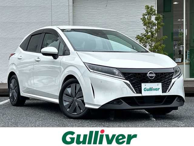 日産 ノート X 千葉県 2022(令4)年 2.9万km ピュアホワイトパール ナビ　アラウンドビューモニター　ＴＶ　Ｂｔ　ＵＳＢ　ＥＴＣ　前方ドラレコ　デジタルルームミラー　前後コーナーセンサー　衝突軽減システム　スマートキー　電動格納ミラー　フォグライト　ＬＥＤライト
