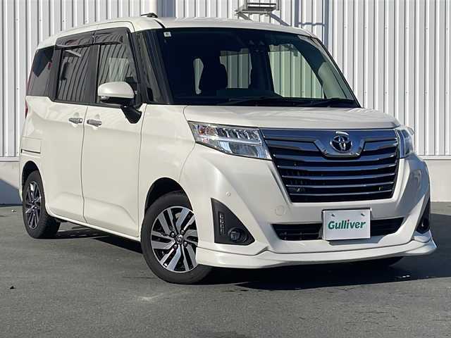 トヨタ ルーミー カスタムG 三重県 2018(平30)年 3.8万km パールホワイトⅢ 純正７型ナビ/バックカメラ/純正ドラレコ/ＥＴＣ/両側パワースライドドア/ステアリングスイッチ/クルーズコントロール/レーンキープアシスト/クリアランスソナー/衝突被害軽減システム/先行車発進告知/ＬＥＤオートライト/オートマチックハイビーム/電動格納ミラー/禁煙車