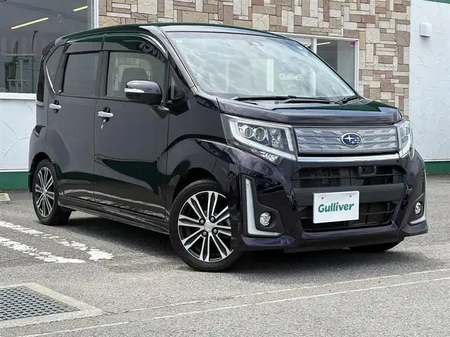 スバル ステラ カスタム RS スマートアシスト 徳島県 2017(平29)年 12.8万km ナイトシャドーパープルクリスタルM ナビ【NCZP-W67D】/純正15インチアルミホイール/純正フロアマット/衝突被害軽減ブレーキ/レーンキープアシスト/横滑り防止装置/後ろコーナーセンサー/ミラー一体型ドライブレコーダー/ETC/フォグランプ/プッシュスタート/スマートキー