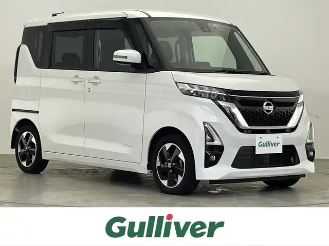 日産 ルークス ハイウェイスター X 滋賀県 2020(令2)年 6.1万km ホワイトパール 禁煙車/快適パックA/両側パワースライドドア/ハンズフリードア/純正９型ナビ/アラウンドビューモニター/フルセグTV/CD/DVD/Bluetooth/ステアスイッチ/純正１４AW/LEDヘッドライト/オートライト/フォグライト/ドライブレコーダー/ETC/ウィンカーミラー/リアスポイラー/アイドリングストップ/コーナーセンサー/インテリキー/プッシュスタート/ISOFIXI対応