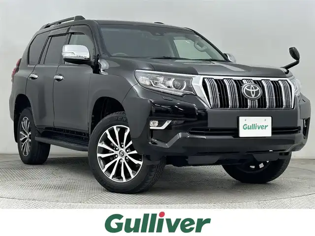トヨタ ランドクルーザー プラド TX Lパッケージ 道央・札幌 2020(令2)年 3.4万km ブラック ・ワンオーナー/・４WD/・寒冷地仕様/・サンルーフ/・純正OP19インチAW/・9インチナビ/　CD/DVD/SD/BT/フルセグ/・バックカメラ/・ビルトインETC/・プリクラッシュセーフティ/・レーダークルーズコントロール/・レーンキープアシスト/・クリアランスソナー/・オートハイビーム/・レザーシート/・前席パワーシート/・前席エア/シートヒーター/・LEDヘッドライト/・フォグライト/・オートライト/・プッシュスタート/・スマートキー/・純正ゴムマット/・ドアバイザー