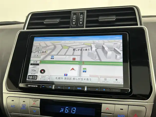 トヨタ ランドクルーザー プラド TX Lパッケージ 道央・札幌 2020(令2)年 3.4万km ブラック ・ワンオーナー/・４WD/・寒冷地仕様/・サンルーフ/・純正OP19インチAW/・9インチナビ/　CD/DVD/SD/BT/フルセグ/・バックカメラ/・ビルトインETC/・プリクラッシュセーフティ/・レーダークルーズコントロール/・レーンキープアシスト/・クリアランスソナー/・オートハイビーム/・レザーシート/・前席パワーシート/・前席エア/シートヒーター/・LEDヘッドライト/・フォグライト/・オートライト/・プッシュスタート/・スマートキー/・純正ゴムマット/・ドアバイザー