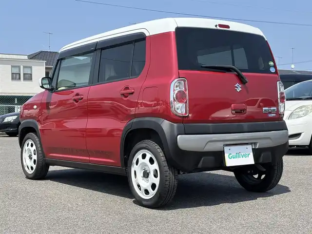 スズキ ハスラー G 大分県 2019(令1)年 7.4万km フェニックスレッドパール/ホワイト2トーンルーフ ・オーディオ(AUX.FM.USB.BT)/・レーダーブレーキサポート/・シートヒーター/・オートエアコン/・アイドリングストップ/・フロアマット/・スマートキー/・プッシュスタート/・ベンチシート