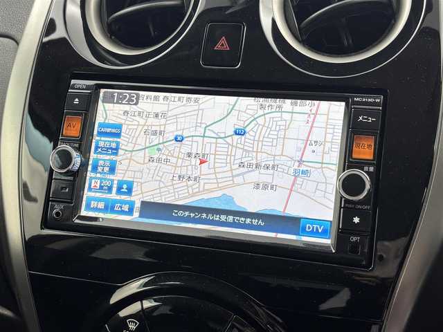 日産 ノート X エマージェンシーブレーキ 福井県 2014(平26)年 6.5万km オーロラモーヴ 純正ナビ/CD/DVD/Bluetooth/フルセグ/バックカメラ/全方位カメラ/スマートキー/横滑り防止装置/レーンキープアシスト