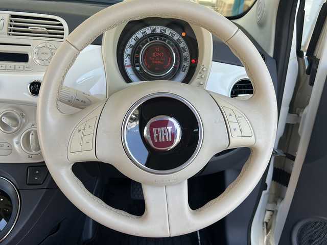 フィアット ５００ 1．2 ポップ 愛知県 2012(平24)年 6万km アイボリーⅡ 登録時走行距離59696km/ETC/純正オーディオ/純正フロアマット/前後ドラレコ/純正R14AW/ステアリングスイッチ/保証書/取説/リモコンキー/(スペアキー×1)