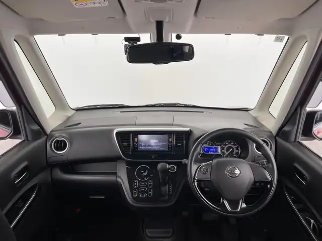 日産 デイズ ルークス HWS X Vセレクション 大分県 2015(平27)年 9.6万km スパークリングレッドM 純正ナビ/（CD/DVD/BT/AM/FM)/フルセグTV/バックカメラ/ETC/両側パワースライドドア/衝突軽減ブレーキ/前方ドライブレコーダー/HIDヘッドライト/フォグランプ/スマートキー/電動格納ミラー/純正ドアバイザー/純正フロアマット/取扱説明書・保証書