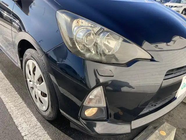 トヨタ アクア G 静岡県 2013(平25)年 5万km ブラックマイカ 純正HDDナビ(NHZD-W62G)/　AM FM CD DVD Bluetooth　ワンセグ/アイドリングストップ/オートライト/ISOFIX/ドアバイザー/電動格納ミラー/取扱説明書・保証書/ETC/LEDオートヘッドランプ/スマートキー2本