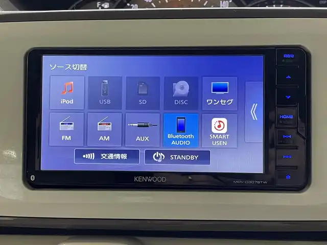 ダイハツ ムーヴ キャンバス G メイクアップ リミテッド　SAⅢ 宮城県 2019(令1)年 6.4万km パールホワイトⅢ/スムースグレーマイカメタリック 2トーン 4WD/社外ＳＤナビ/（ＦＭ／ＡＭ／ＣＤ／Ｂｌｕｅｔｏｏｔｈ）　/ワンセグテレビ　/衝突被害軽減装置　/全方位カメラ/バックカメラ/両側パワースライドドア　/アイドリングストップ　/横滑り防止装置　/オートマチックハイビーム/オートライト/LEDライト/ドライブレコーダー（前方）/スマートキー/プッシュスタート/ＥＴＣ/エンジンスターター/スタッドレス社外AW/（155/65R14/7mm）
