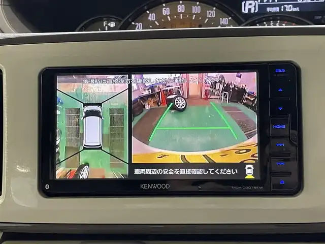 ダイハツ ムーヴ キャンバス G メイクアップ リミテッド　SAⅢ 宮城県 2019(令1)年 6.4万km パールホワイトⅢ/スムースグレーマイカメタリック 2トーン 4WD/社外ＳＤナビ/（ＦＭ／ＡＭ／ＣＤ／Ｂｌｕｅｔｏｏｔｈ）　/ワンセグテレビ　/衝突被害軽減装置　/全方位カメラ/バックカメラ/両側パワースライドドア　/アイドリングストップ　/横滑り防止装置　/オートマチックハイビーム/オートライト/LEDライト/ドライブレコーダー（前方）/スマートキー/プッシュスタート/ＥＴＣ/エンジンスターター/スタッドレス社外AW/（155/65R14/7mm）