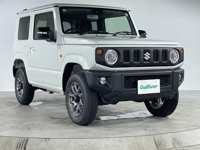 スズキ ジムニー XC 福岡県 2025(令7)年 0.1千km ピュアホワイトP 登録済未使用車/衝突被害軽減ブレーキ/クルーズコントロール/レーンキープアシスト/トラクションコントロール/シートヒーター/LEDヘッドライト/オートライト/プッシュスタート/スマートキー/スペアキー/保証書/取扱説明書