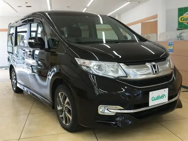 ホンダ ステップワゴンスパーダ スパーダ特別仕様車クールスピリット アドバンスパッケージa 寒冷地 純正ナビ 片側pスラ Bカメラ Led 16年式 平成28年式 プレミアムスパークルブラックパール Id 中古車検索のガリバー
