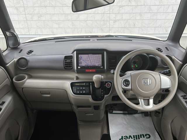 ホンダ Ｎ ＢＯＸ G Lパッケージ 茨城県 2012(平24)年 9.5万km ヒダマリアイボリーパール 社外メモリナビ[AVIC-MRZ06]/（BT・DVD・ラジオ再生可能）/片側パワースライドドア/ワンセグTV/ETC/純正フロアマット/アイドリングストップ/ABS/横滑り防止機能/取扱説明書/保証書
