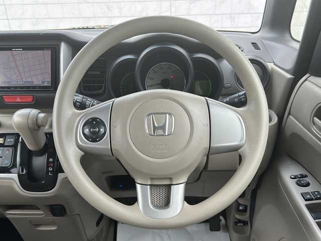 ホンダ Ｎ ＢＯＸ G Lパッケージ 茨城県 2012(平24)年 9.5万km ヒダマリアイボリーパール 社外メモリナビ[AVIC-MRZ06]/（BT・DVD・ラジオ再生可能）/片側パワースライドドア/ワンセグTV/ETC/純正フロアマット/アイドリングストップ/ABS/横滑り防止機能/取扱説明書/保証書