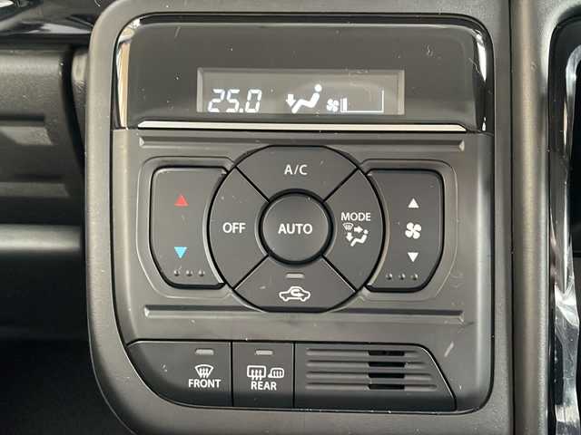 スズキ スペーシア カスタム HYBRID XS ターボ 秋田県 2024(令6)年 1.4万km ピュアホワイトP ワンオーナー/4WD/ターボ/純正メモリーナビ/　CD/DVD/SD/HDMI/USB/　フルセグTV/Bluetooth/両側パワースライドドア/ハーフレザーシート/全方位カメラ/パドルシフト/デュアルセンサーブレーキサポート/誤発進抑制機能/後方誤発進抑制機能/衝突被害軽減ブレーキ/ハイビームアシスト/先行車発進お知らせ機能/標識認識機能/ヘッドアップディスプレイ/LEDヘッドライト/シートヒーター/純正フロアマット/ドアバイザー